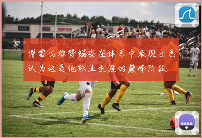 博雷戈称赞锡安在体系中表现出色认为这是他职业生涯的巅峰阶段